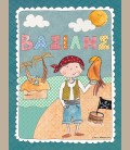 Παιδικός πίνακας Πειρατής με παπαγάλο PE145