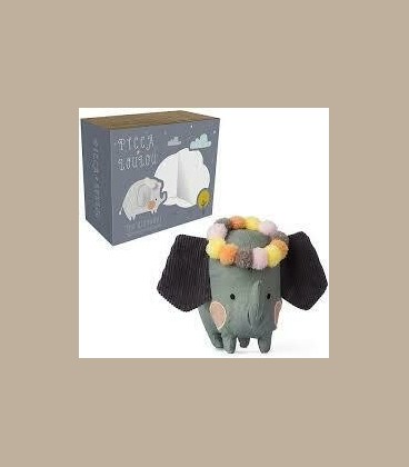 Picca LouLou- Υφασμάτινο Ελεφαντάκι σε κουτί