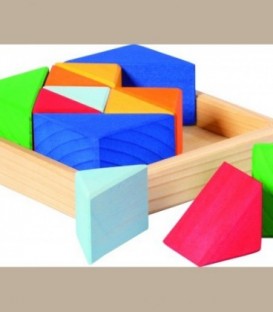 Δίσκος με ξύλινα τριγωνικά σχήματα +3y