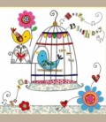 Ευχετήρια κάρτα Happy Birthday "Birds"