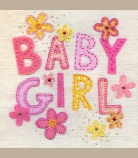 Ευχετήρια κάρτα "BABY GIRL"