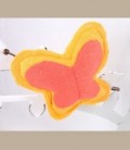 Πεταλούδα Καρφίτσα  Κίτρινο Ρόζ