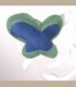 Πεταλούδα Καρφίτσα  Πράσινο -μπλε